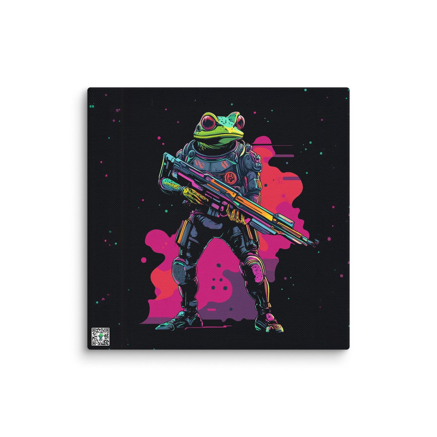 Galactic Ribbit - Canvas Print - BBairt