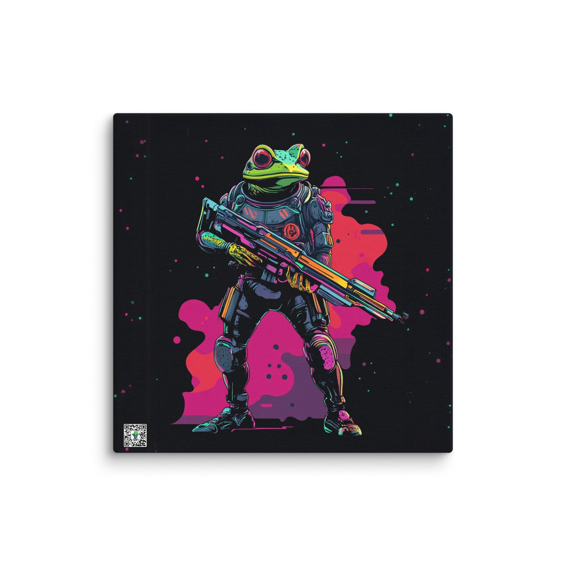 Galactic Ribbit - Canvas Print - BBairt