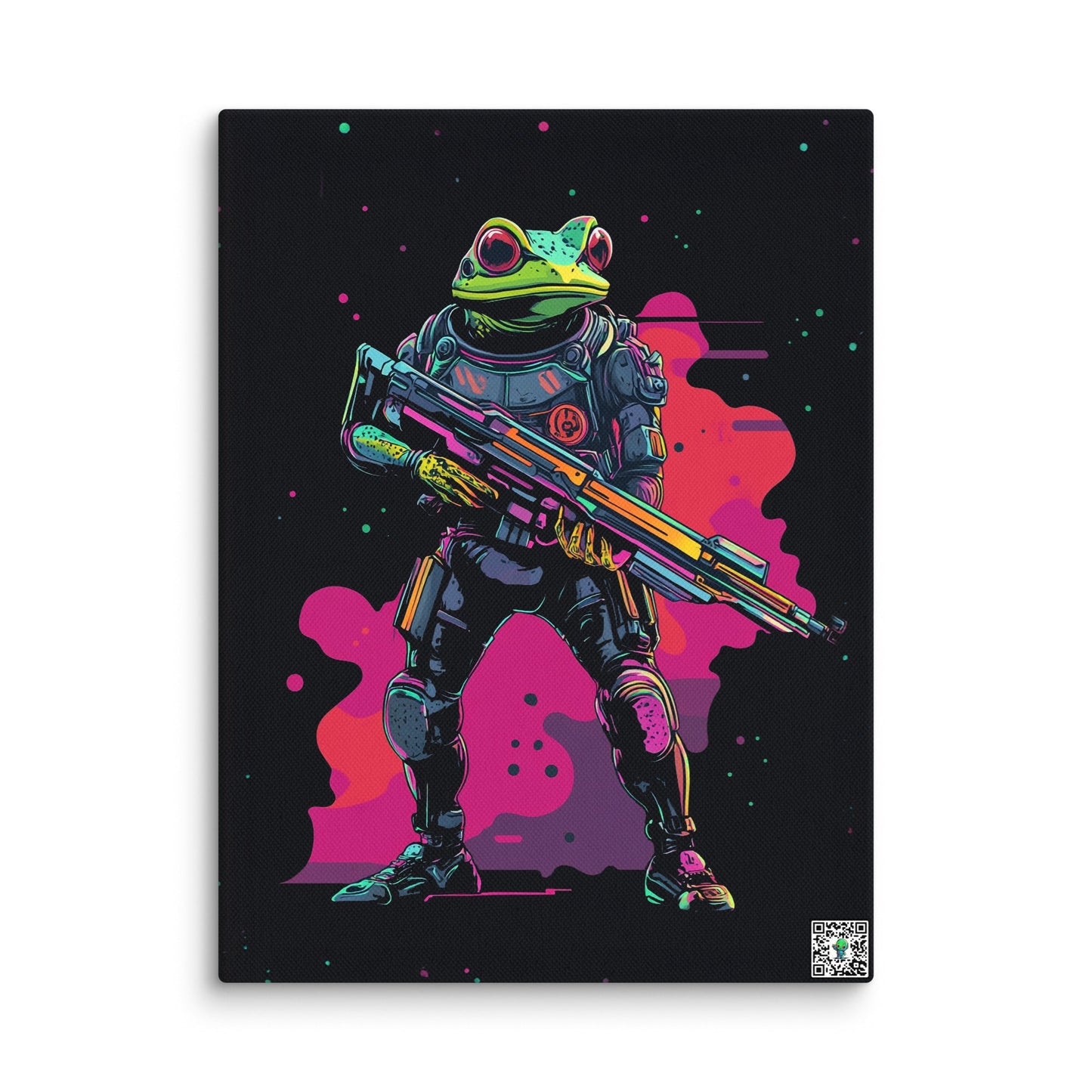 Galactic Ribbit - Canvas Print - BBairt