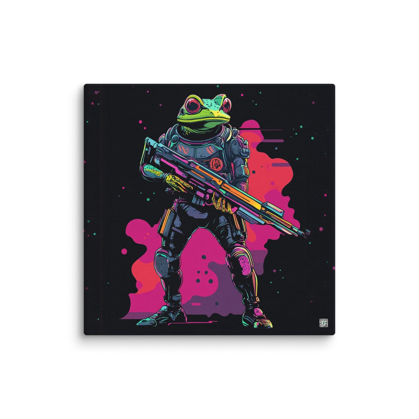 Galactic Ribbit - Canvas Print - BBairt