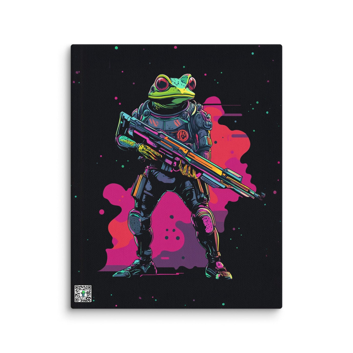 Galactic Ribbit - Canvas Print - BBairt