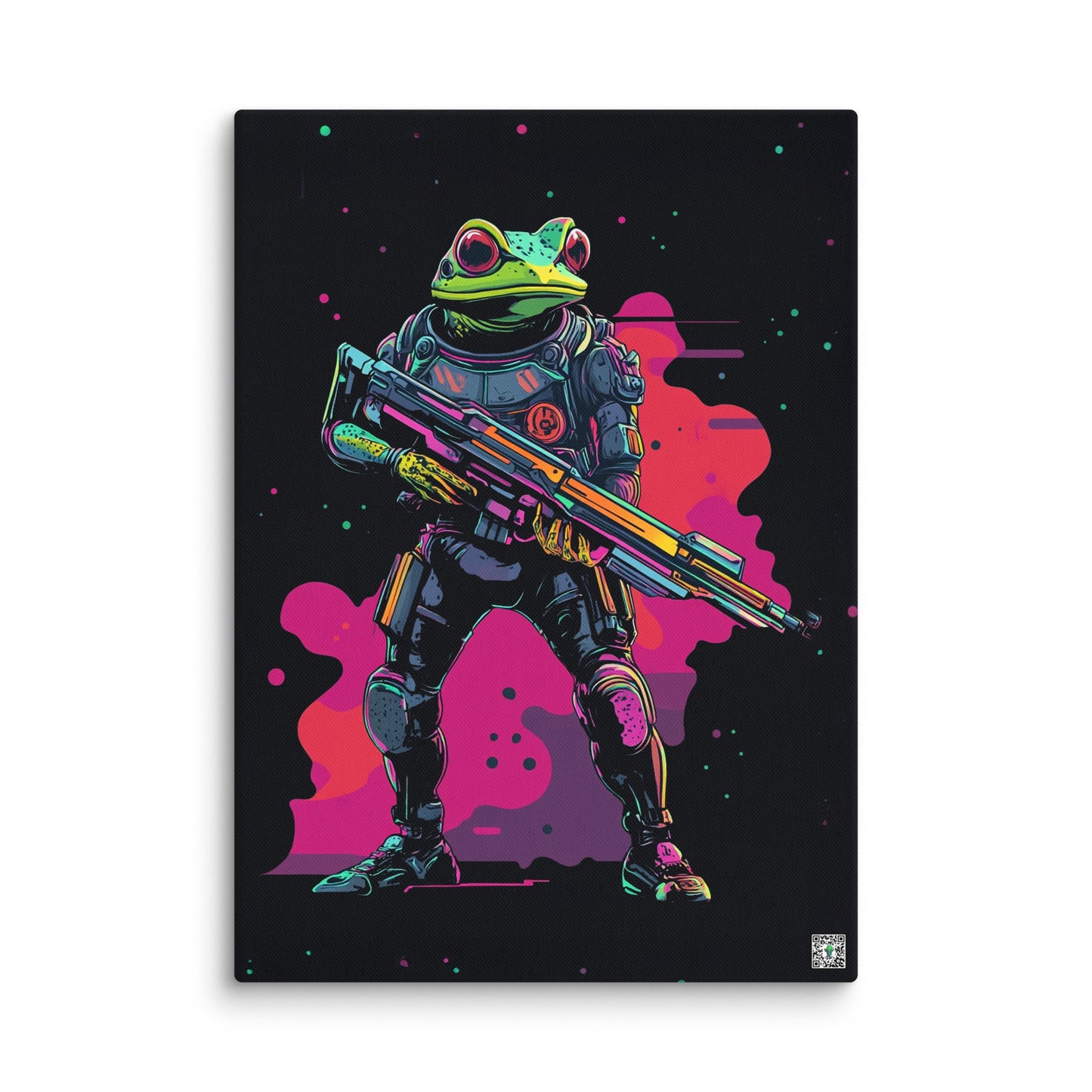 Galactic Ribbit - Canvas Print - BBairt