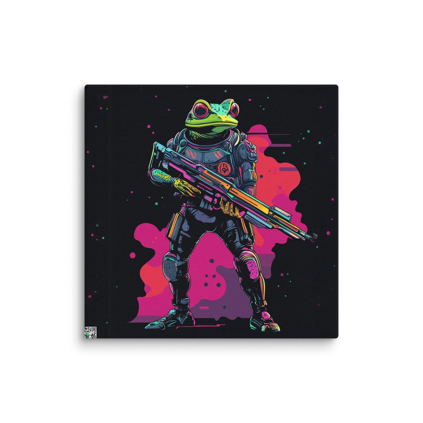 Galactic Ribbit - Canvas Print - BBairt