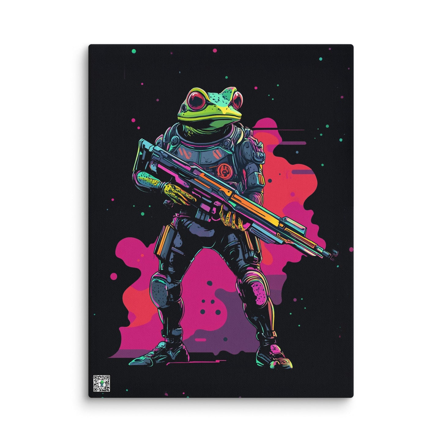 Galactic Ribbit - Canvas Print - BBairt