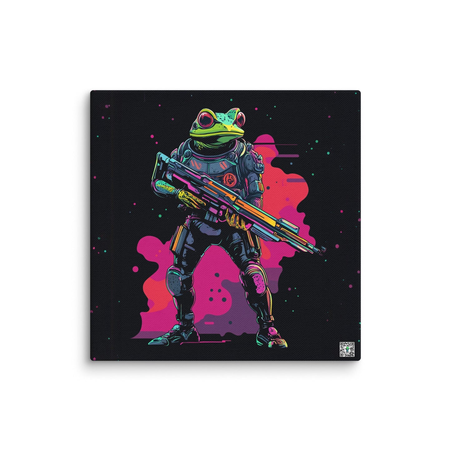Galactic Ribbit - Canvas Print - BBairt
