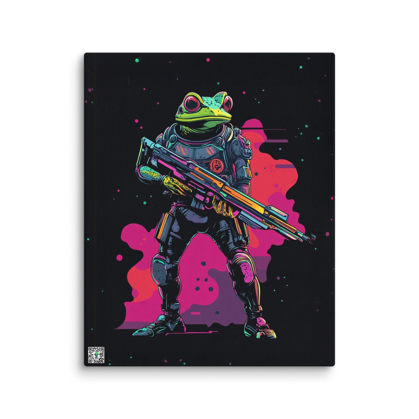 Galactic Ribbit - Canvas Print - BBairt