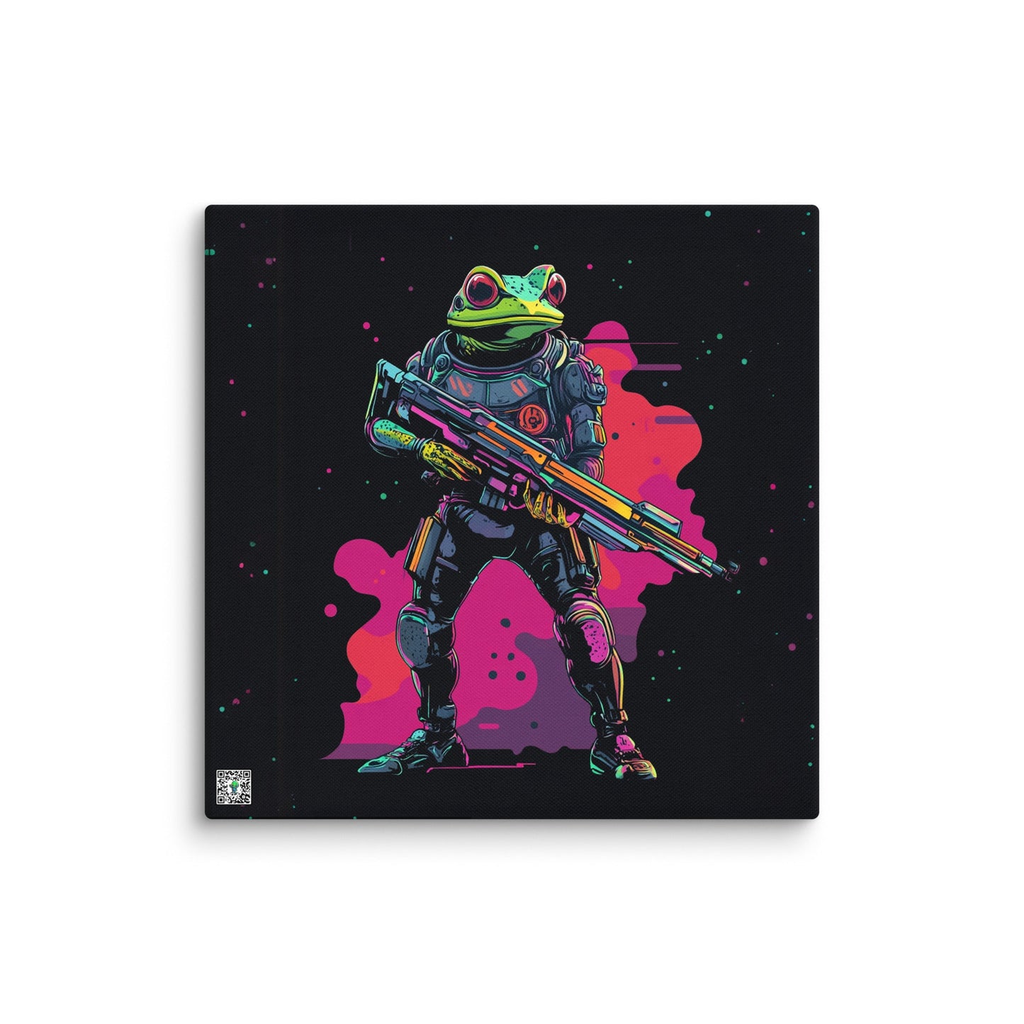 Galactic Ribbit - Canvas Print - BBairt