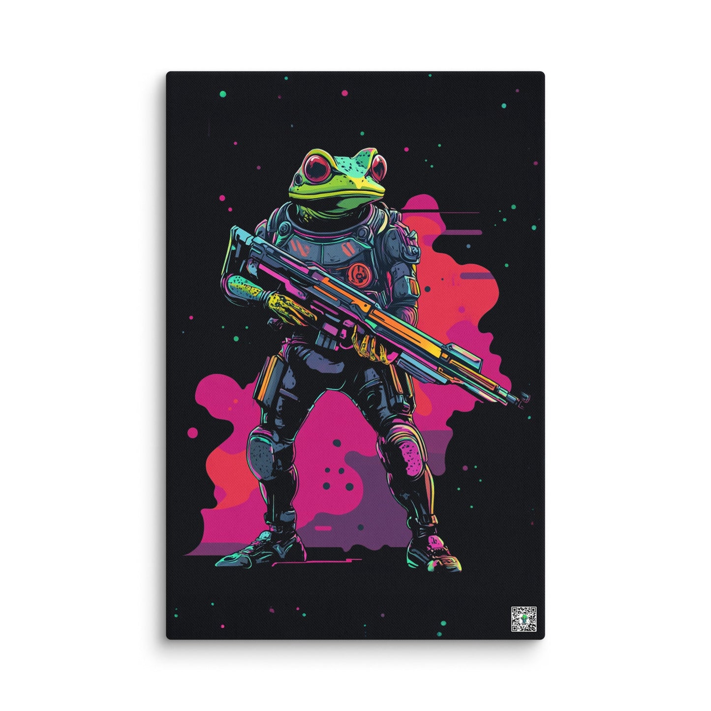 Galactic Ribbit - Canvas Print - BBairt