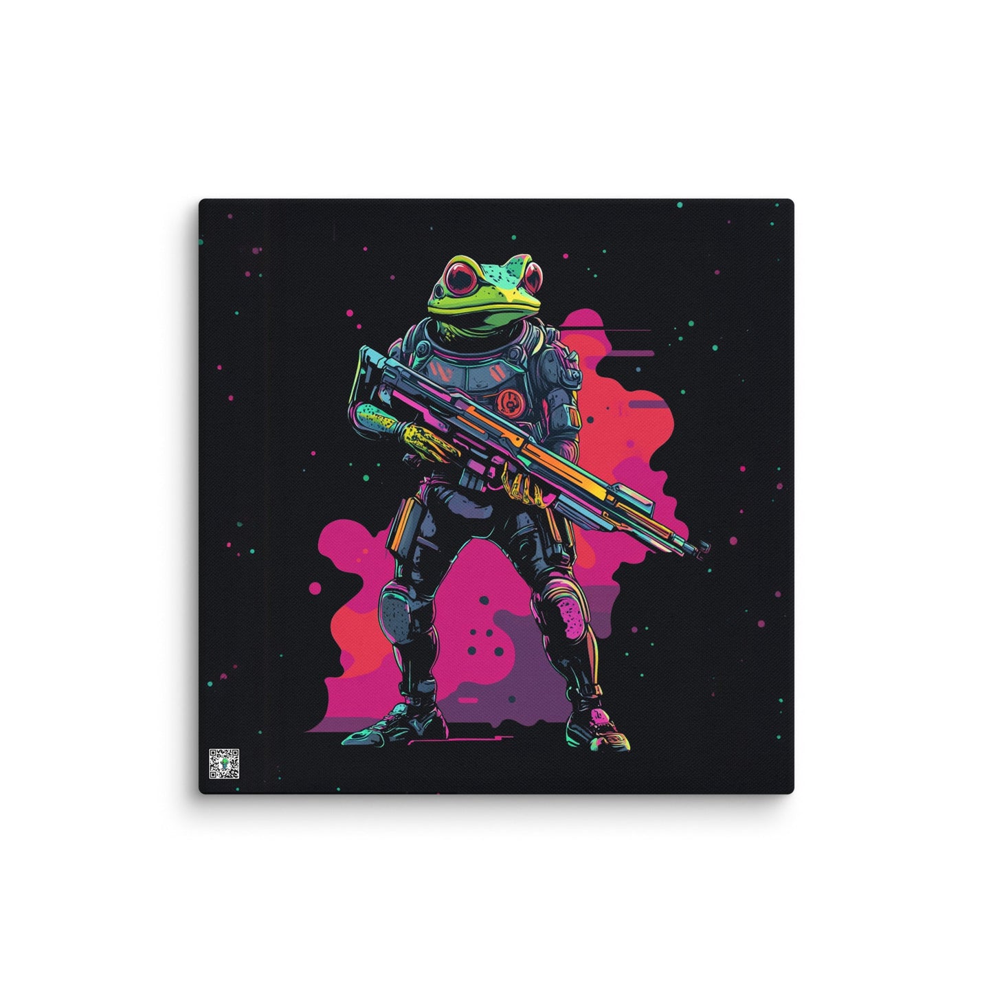 Galactic Ribbit - Canvas Print - BBairt