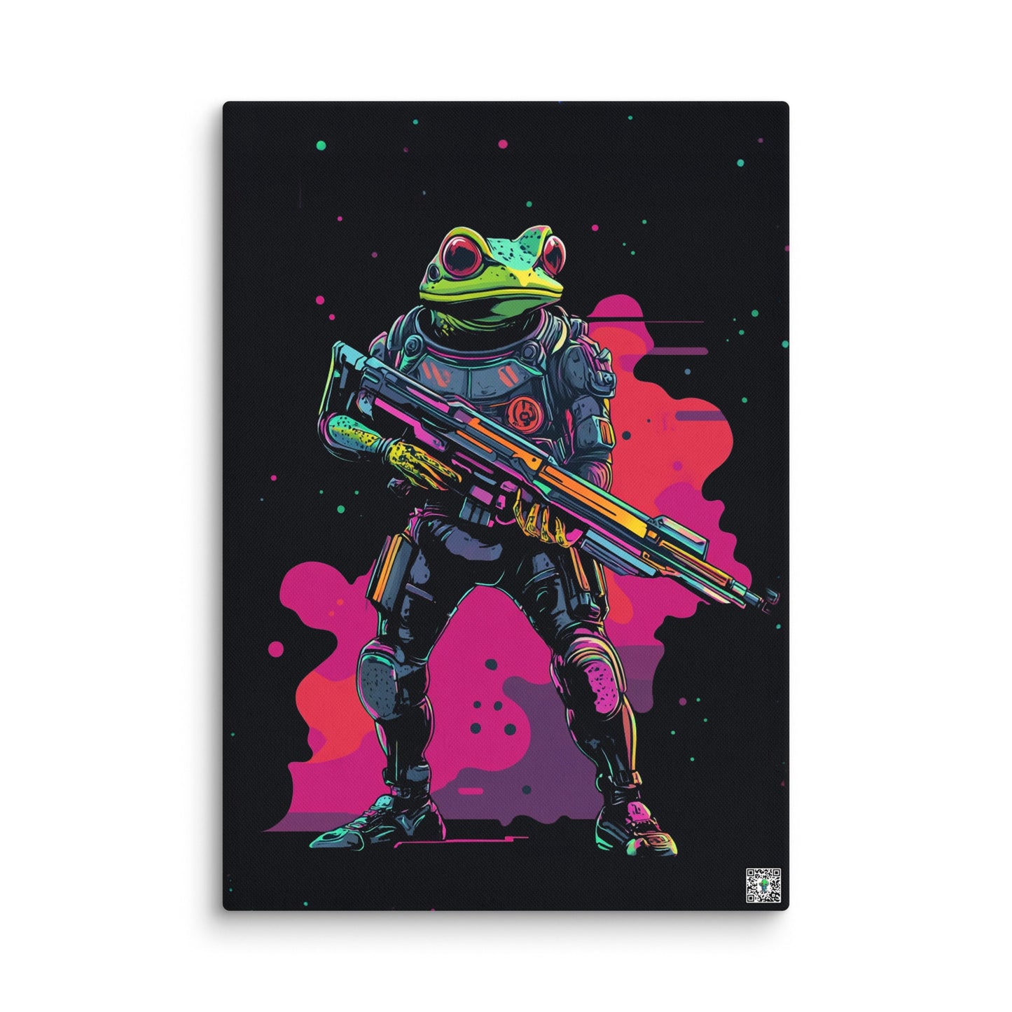 Galactic Ribbit - Canvas Print - BBairt
