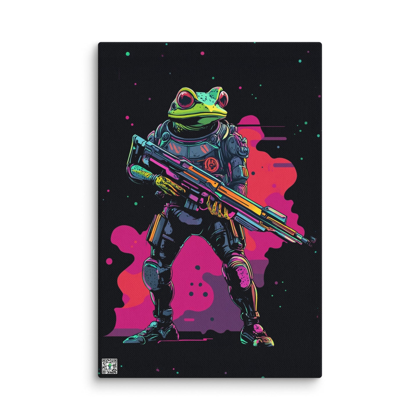 Galactic Ribbit - Canvas Print - BBairt