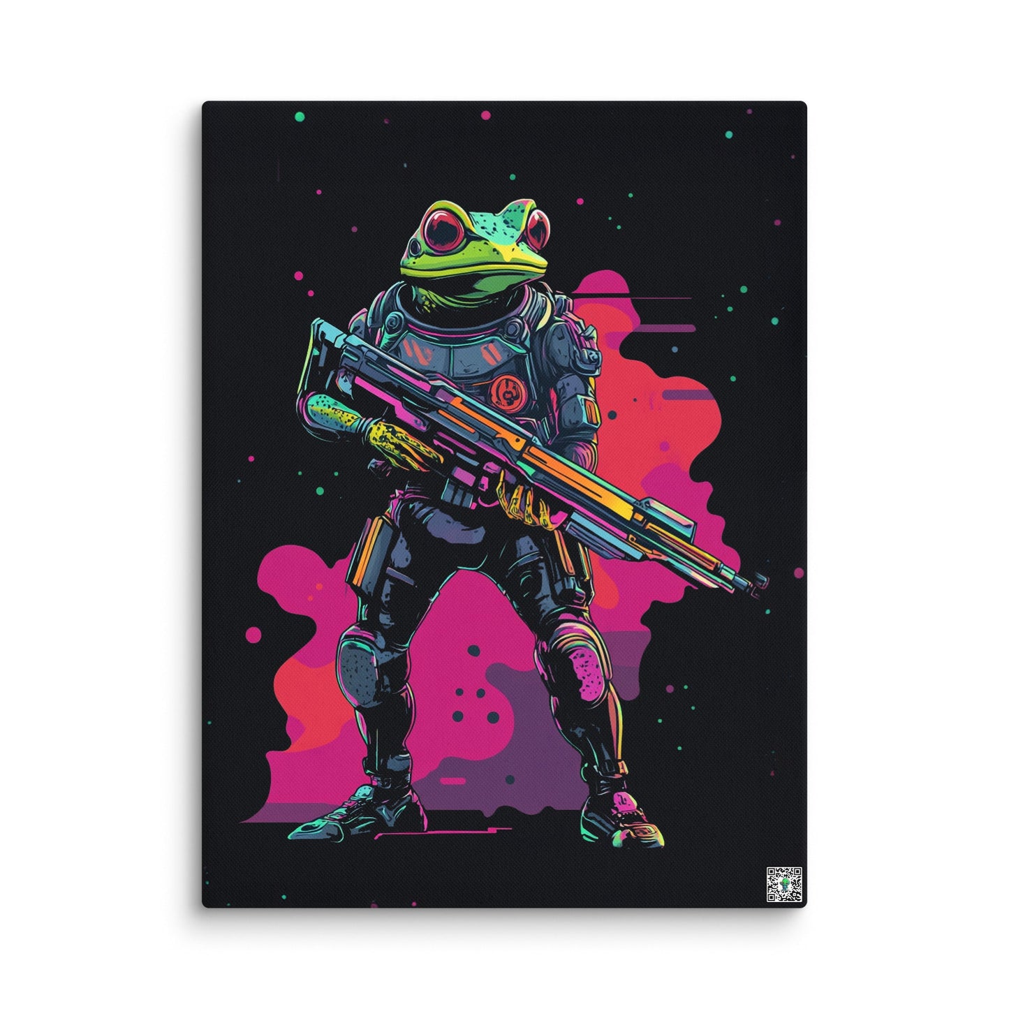 Galactic Ribbit - Canvas Print - BBairt