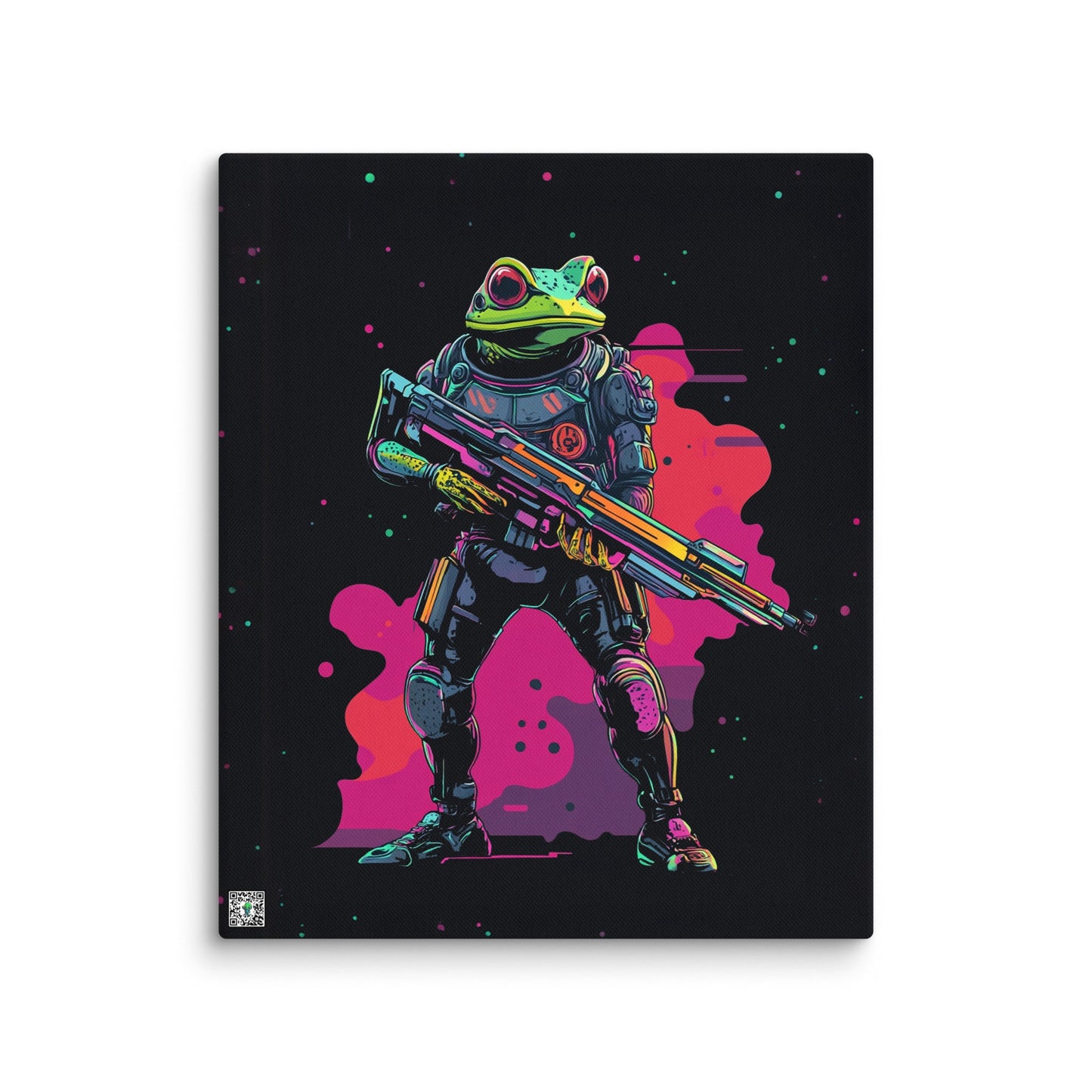 Galactic Ribbit - Canvas Print - BBairt