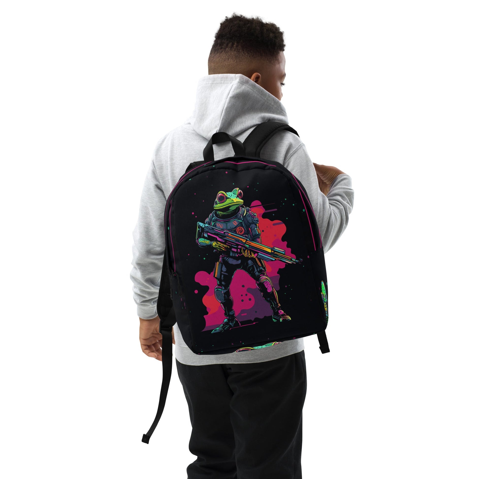 Galactic Ribbit - Minimalist Backpack - BBairt