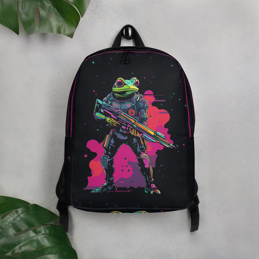 Galactic Ribbit - Minimalist Backpack - BBairt