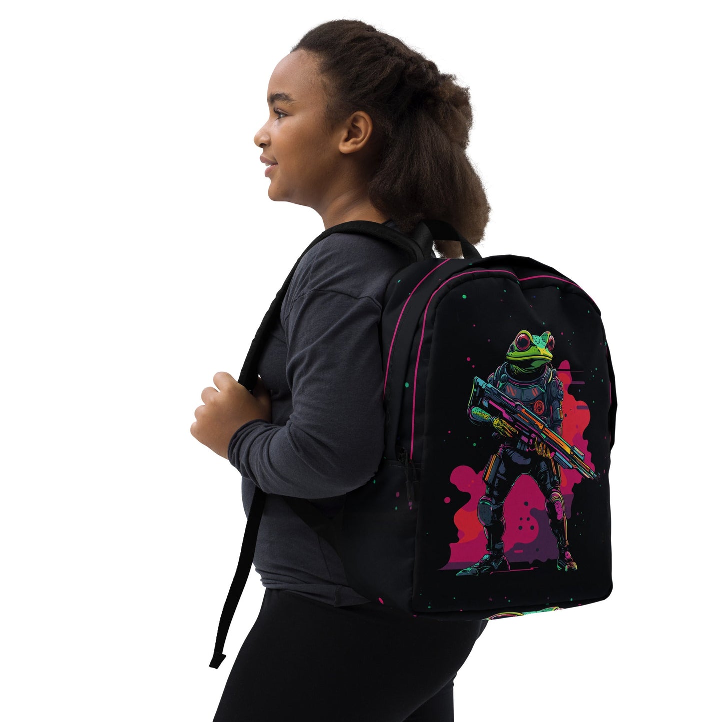Galactic Ribbit - Minimalist Backpack - BBairt