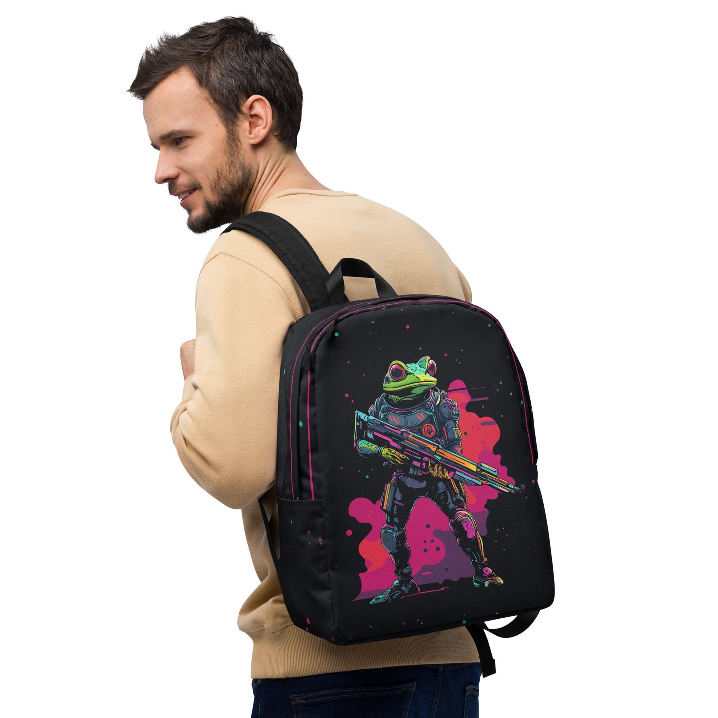 Galactic Ribbit - Minimalist Backpack - BBairt