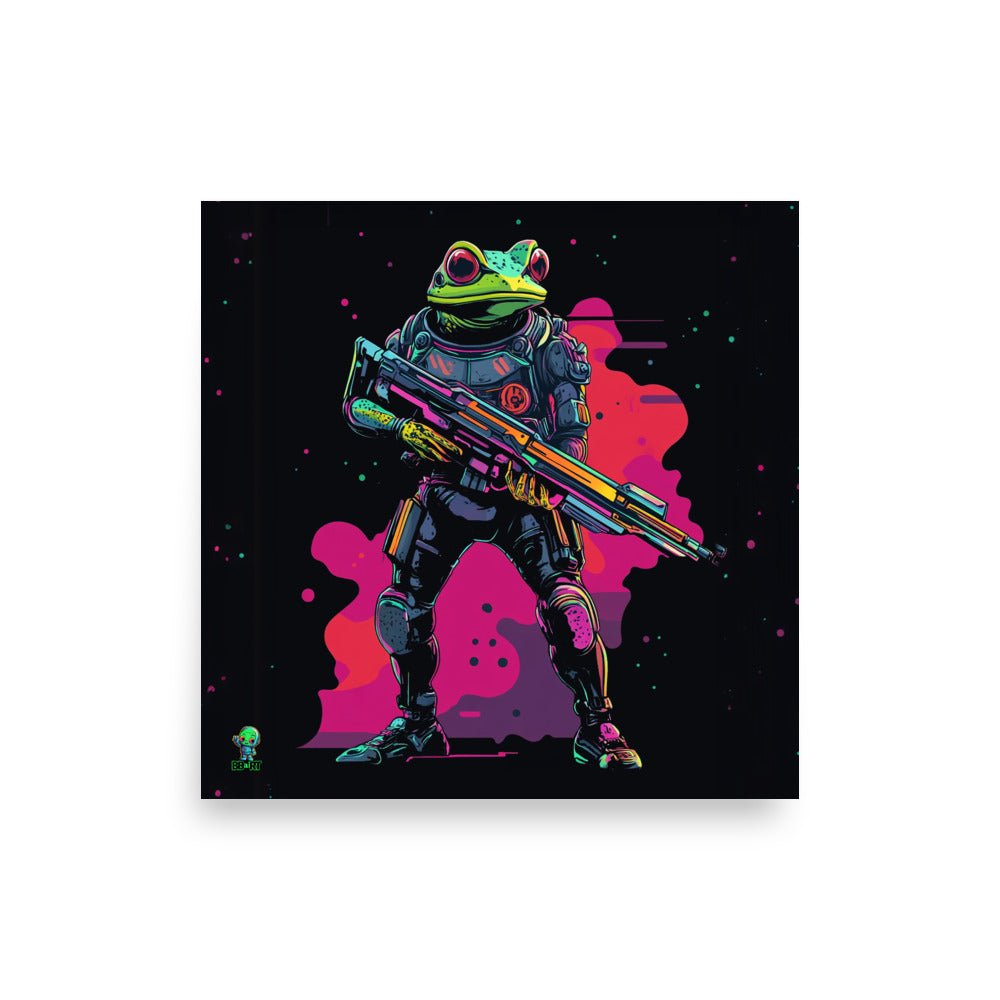 Galactic Ribbit - Photo Paper Poster - BBairt