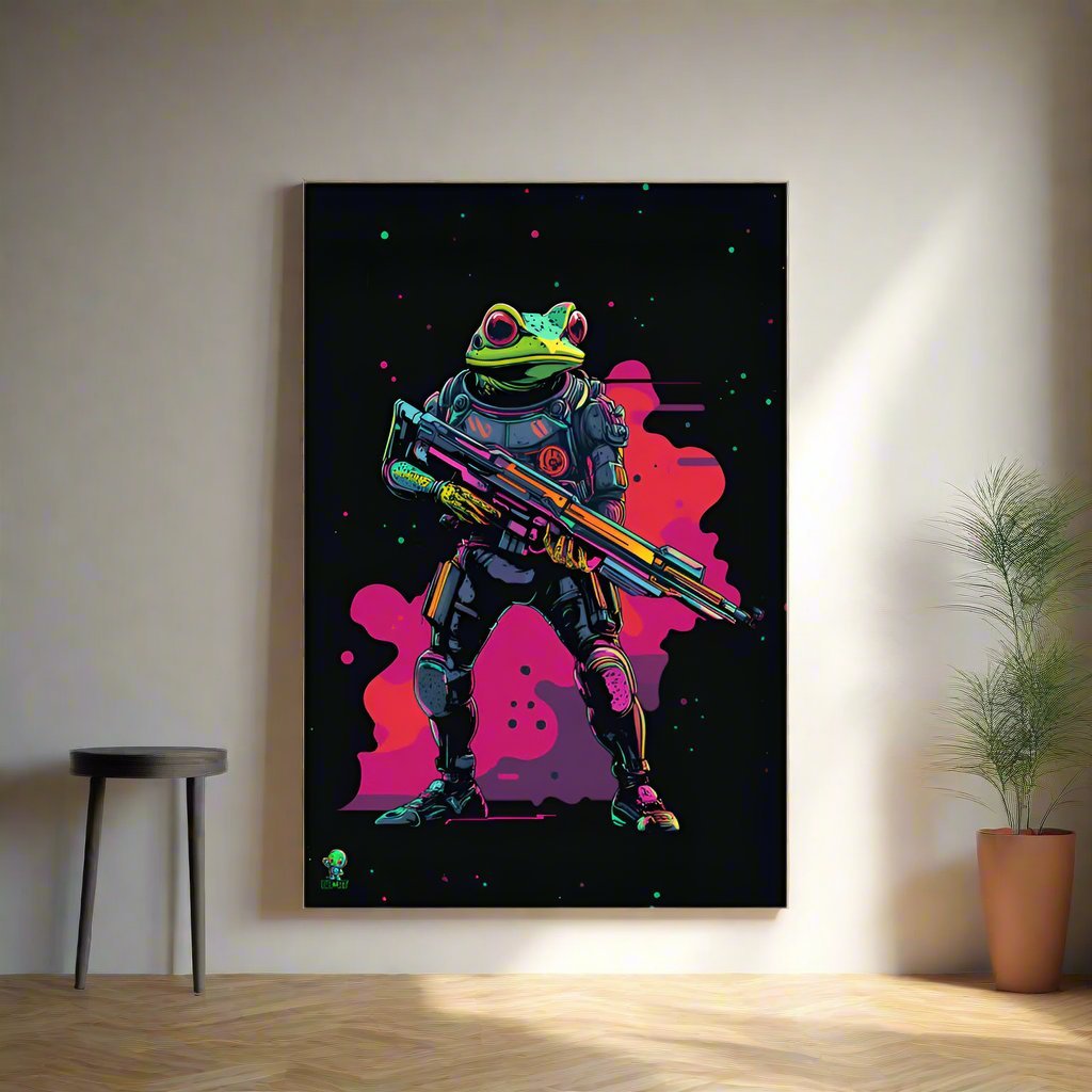 Galactic Ribbit - Photo Paper Poster - BBairt