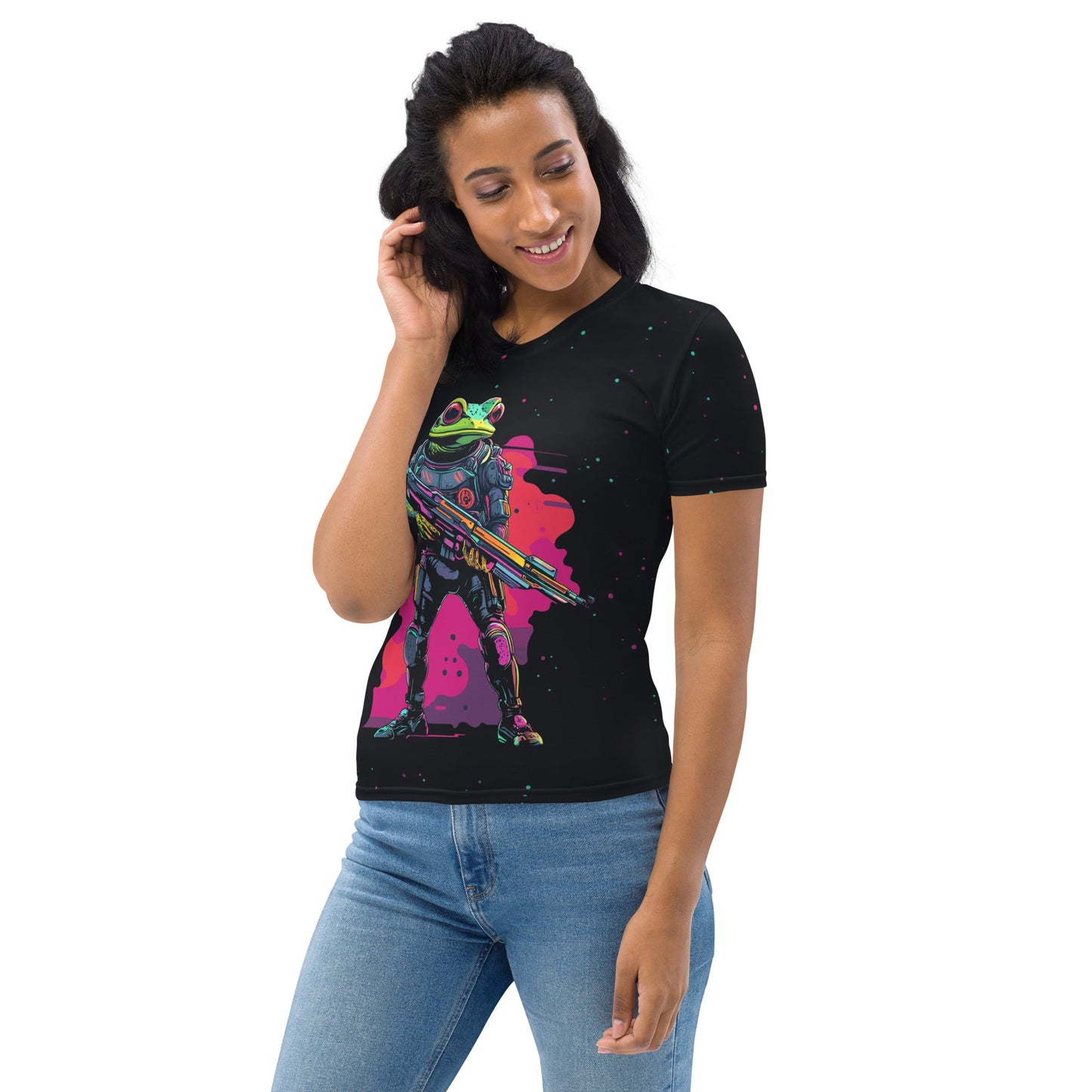 Galactic Ribbit - Womens T-Shirt - BBairt