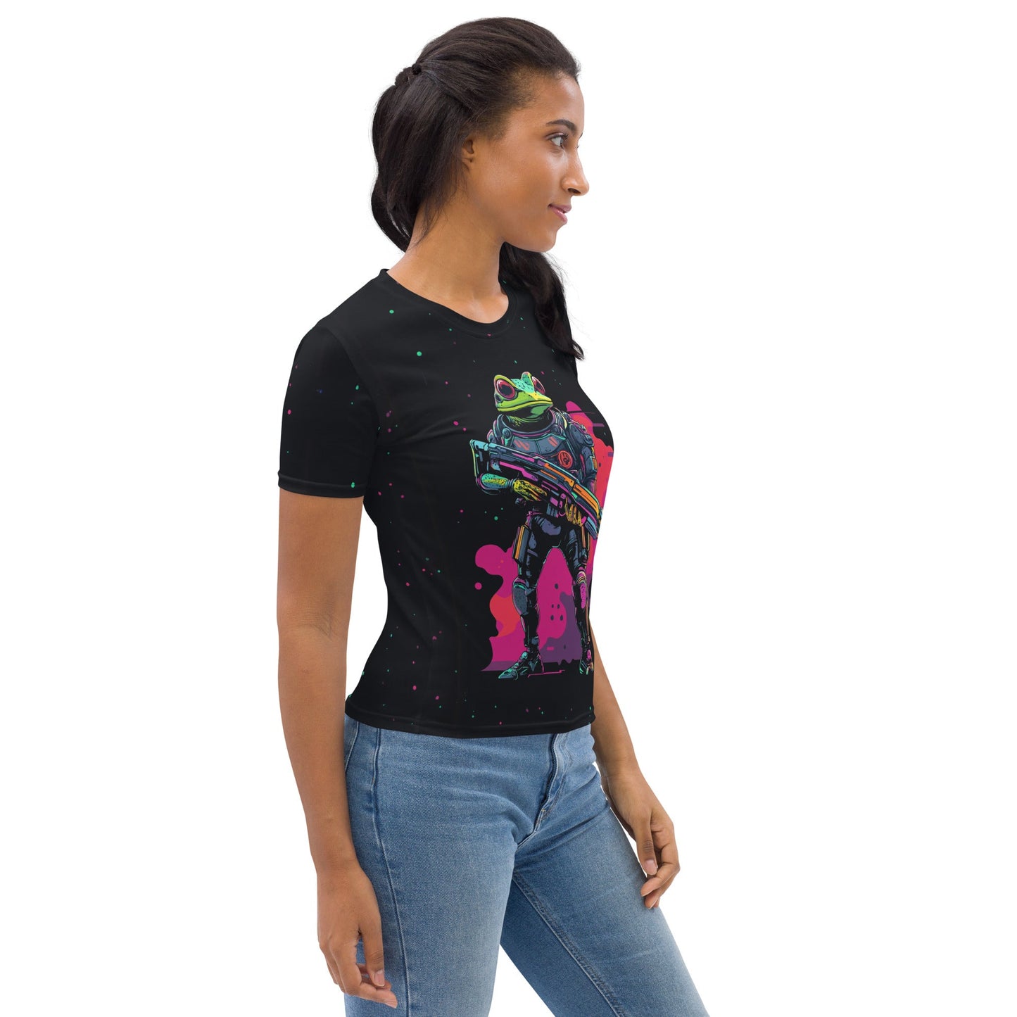 Galactic Ribbit - Womens T-Shirt - BBairt