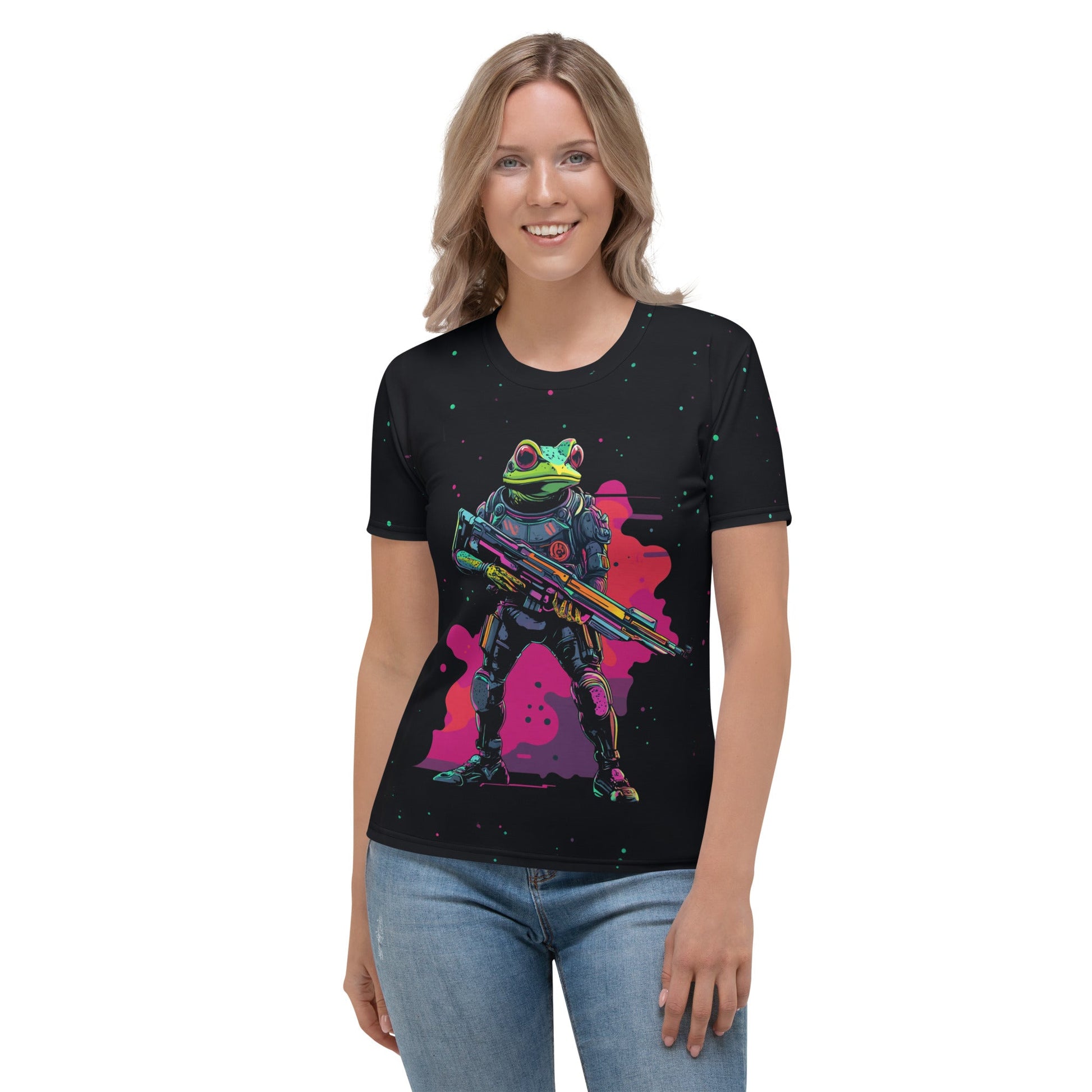 Galactic Ribbit - Womens T-Shirt - BBairt