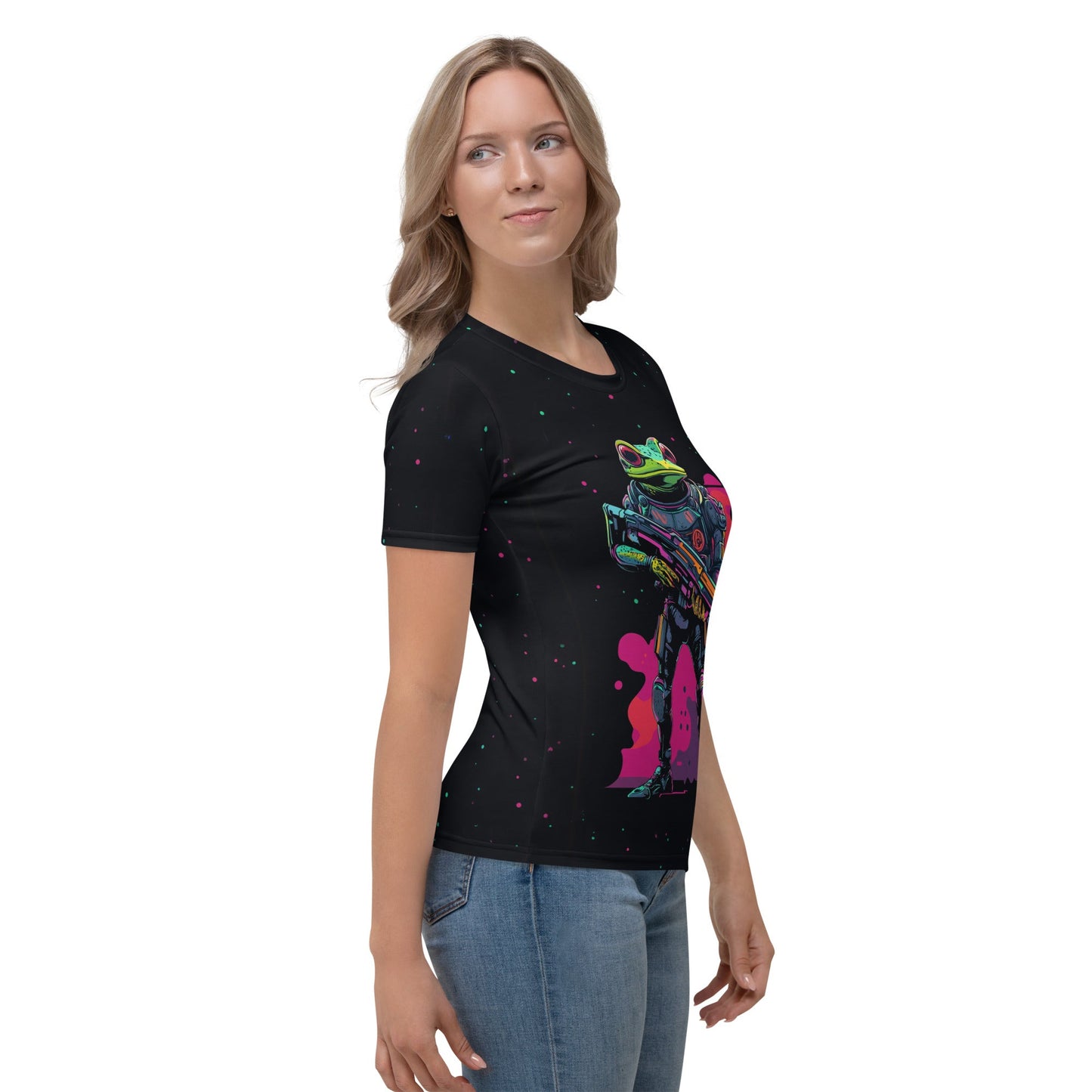 Galactic Ribbit - Womens T-Shirt - BBairt