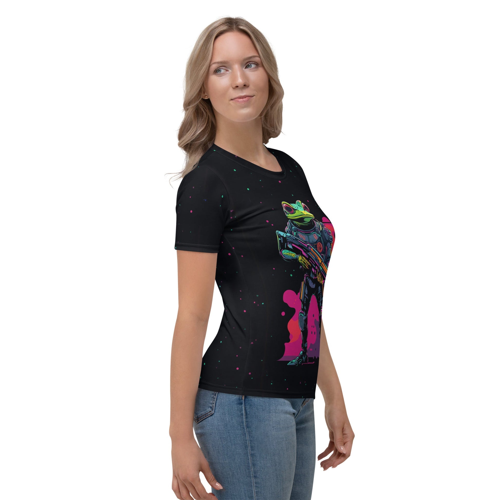 Galactic Ribbit - Womens T-Shirt - BBairt