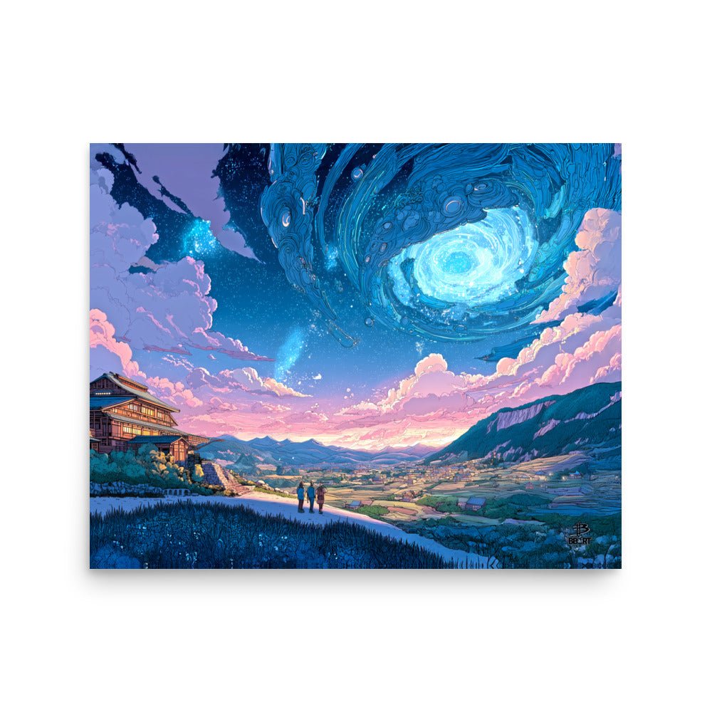 Gateway Over the Autumn Fields – Photo Paper Poster - BBairt