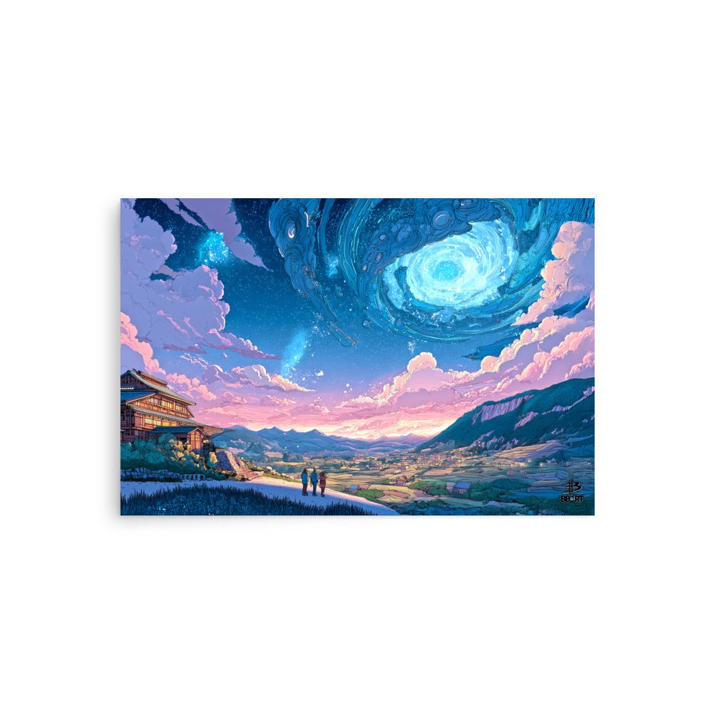 Gateway Over the Autumn Fields – Photo Paper Poster - BBairt