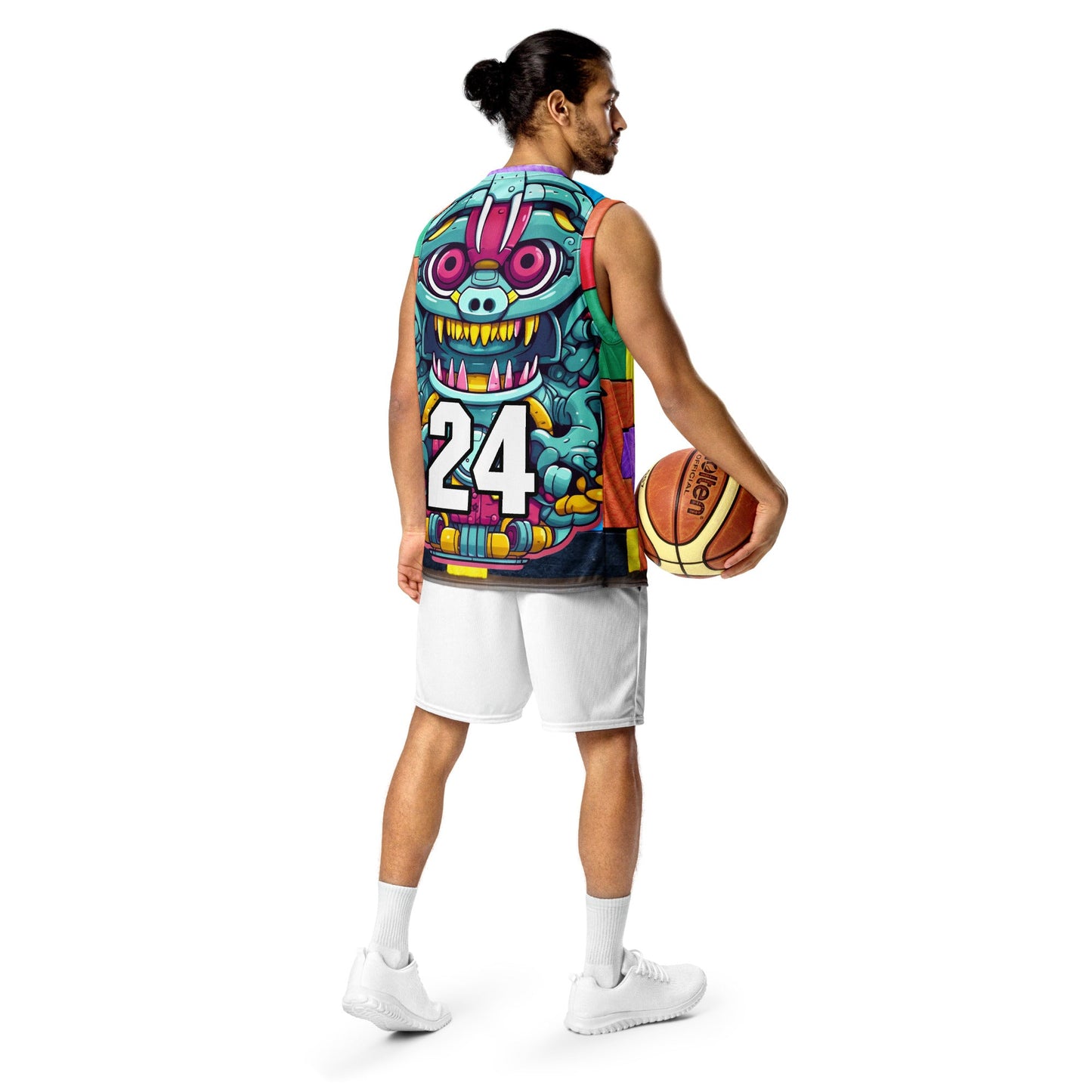 Gear Critter - Recycled unisex basketball jersey - Block Fusion Colorway - BBairt