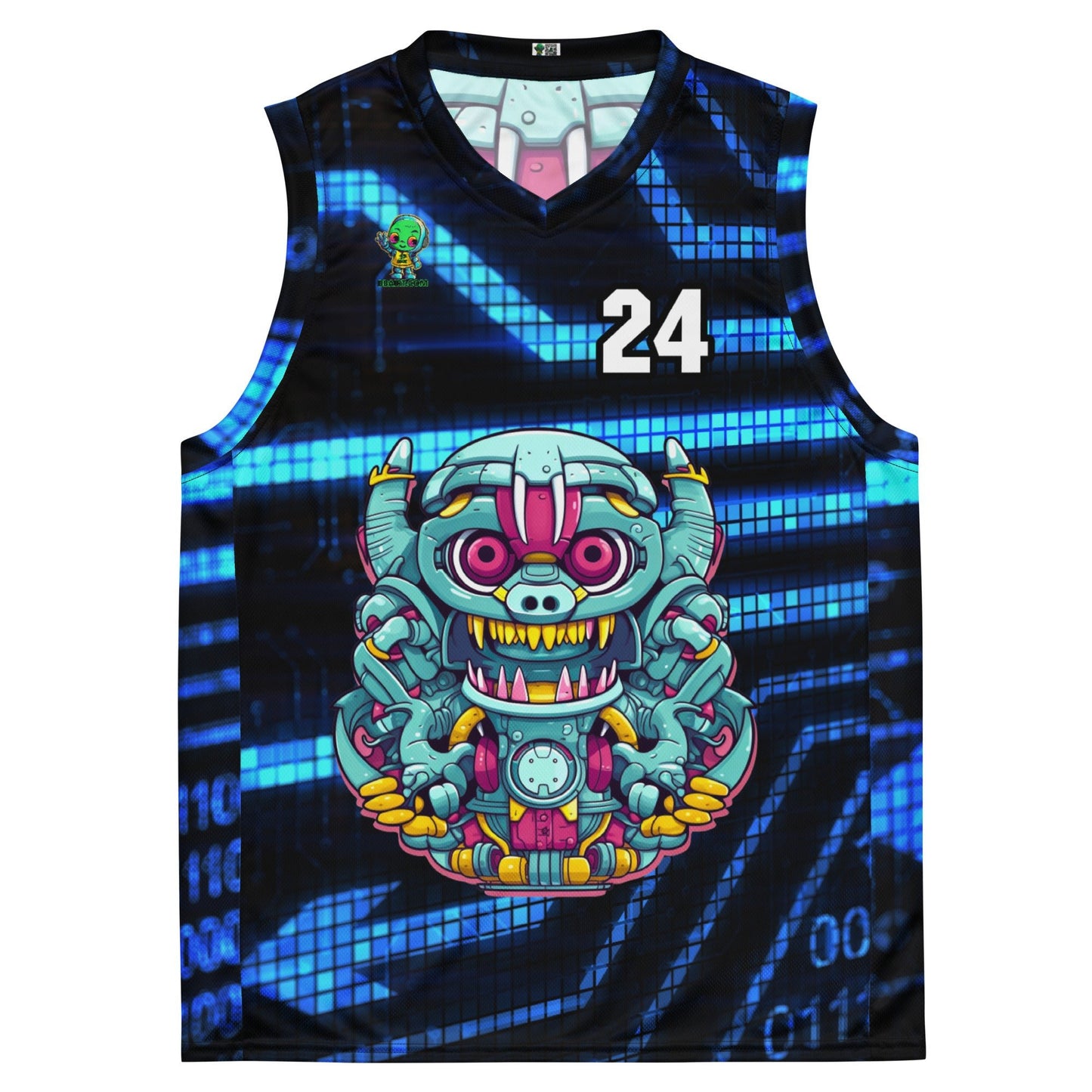Gear Critter - Recycled unisex basketball jersey - Digital Pulse Colorway - BBairt