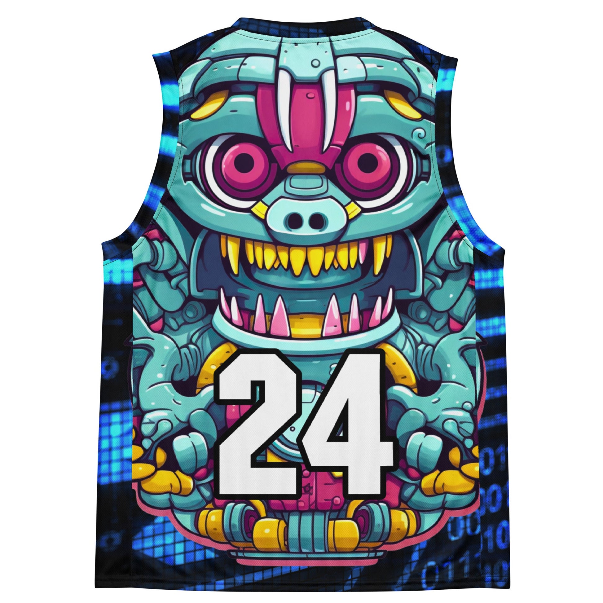 Gear Critter - Recycled unisex basketball jersey - Digital Pulse Colorway - BBairt