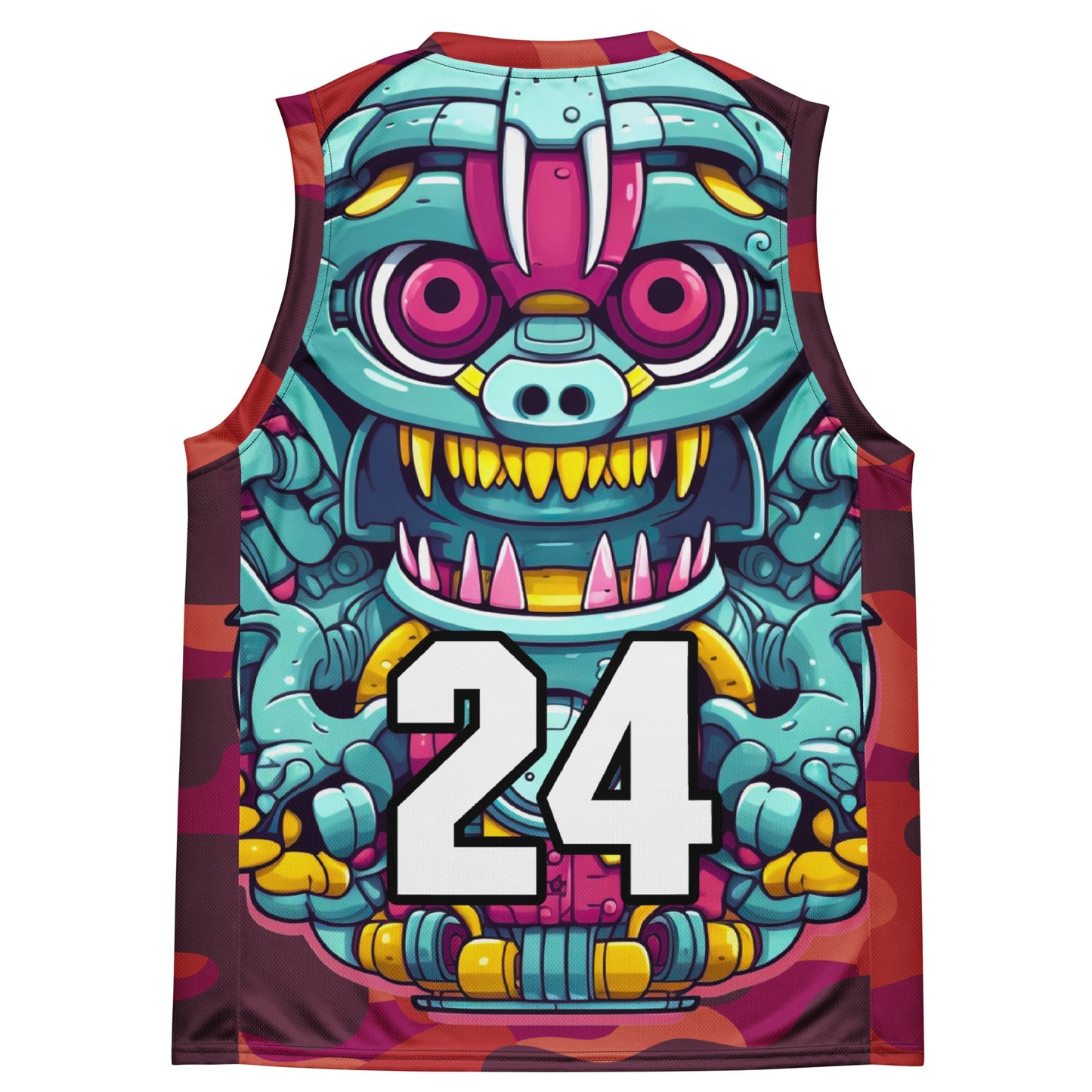 Gear Critter - Recycled unisex basketball jersey - Inferno Camo Colorway - BBairt