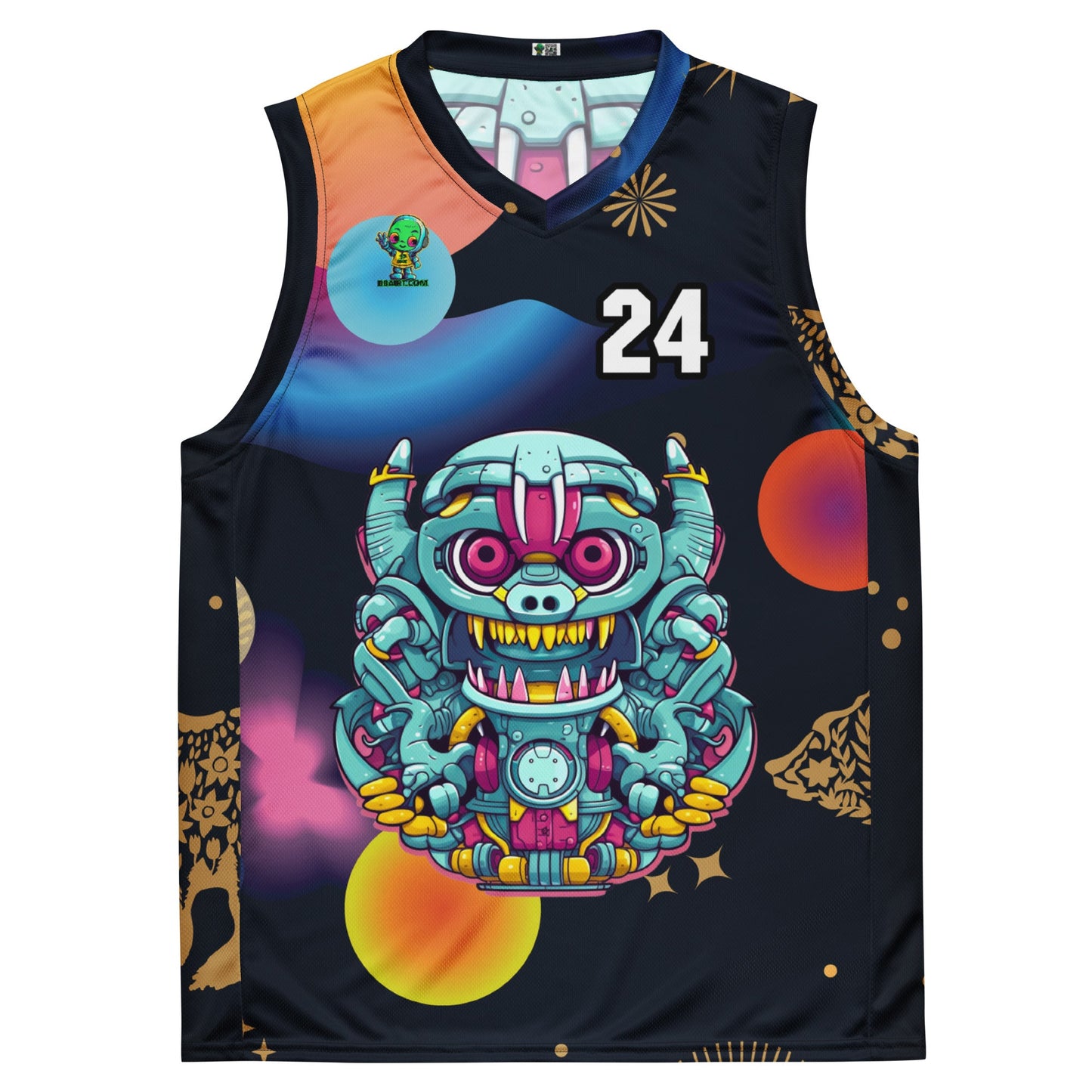 Gear Critter - Recycled unisex basketball jersey - Nebula Night Colorway - BBairt