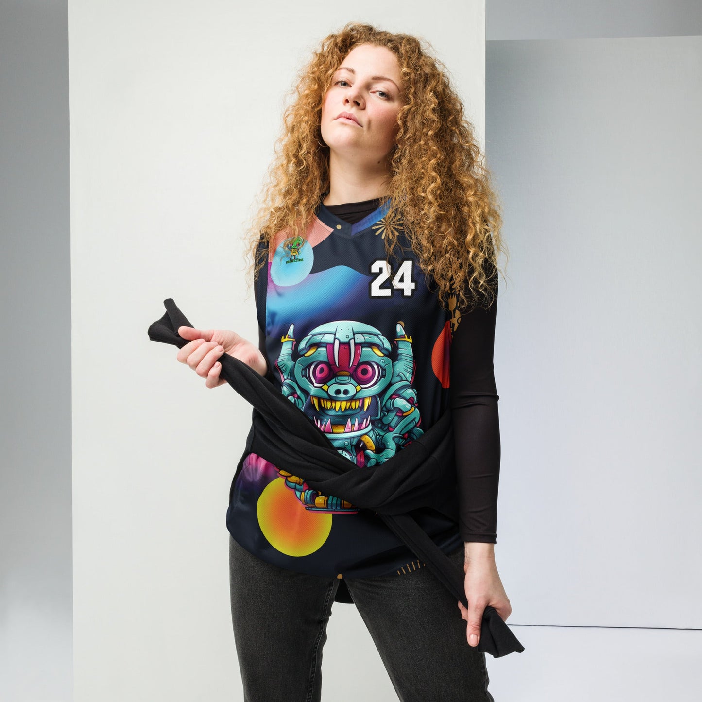 Gear Critter - Recycled unisex basketball jersey - Nebula Night Colorway - BBairt