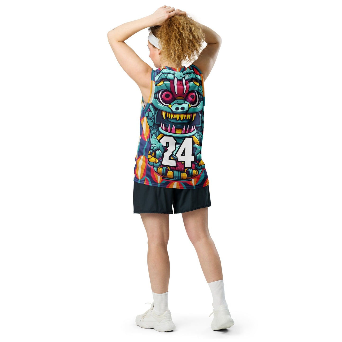 Gear Critter - Recycled unisex basketball jersey - Retro Carnival Colorway - BBairt