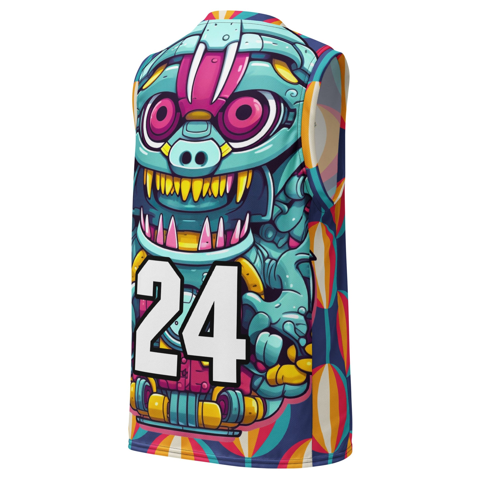 Gear Critter - Recycled unisex basketball jersey - Retro Carnival Colorway - BBairt