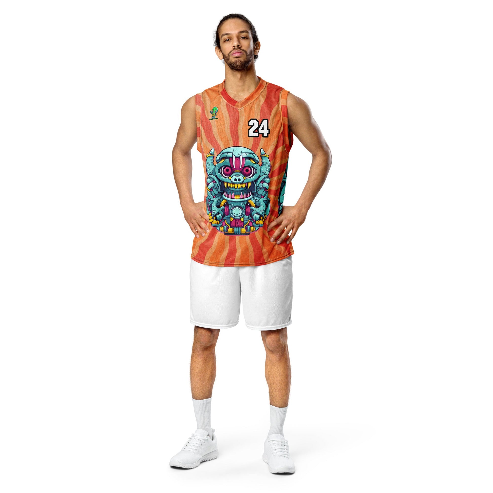 Gear Critter - Recycled unisex basketball jersey - Solar Flare Colorway - BBairt