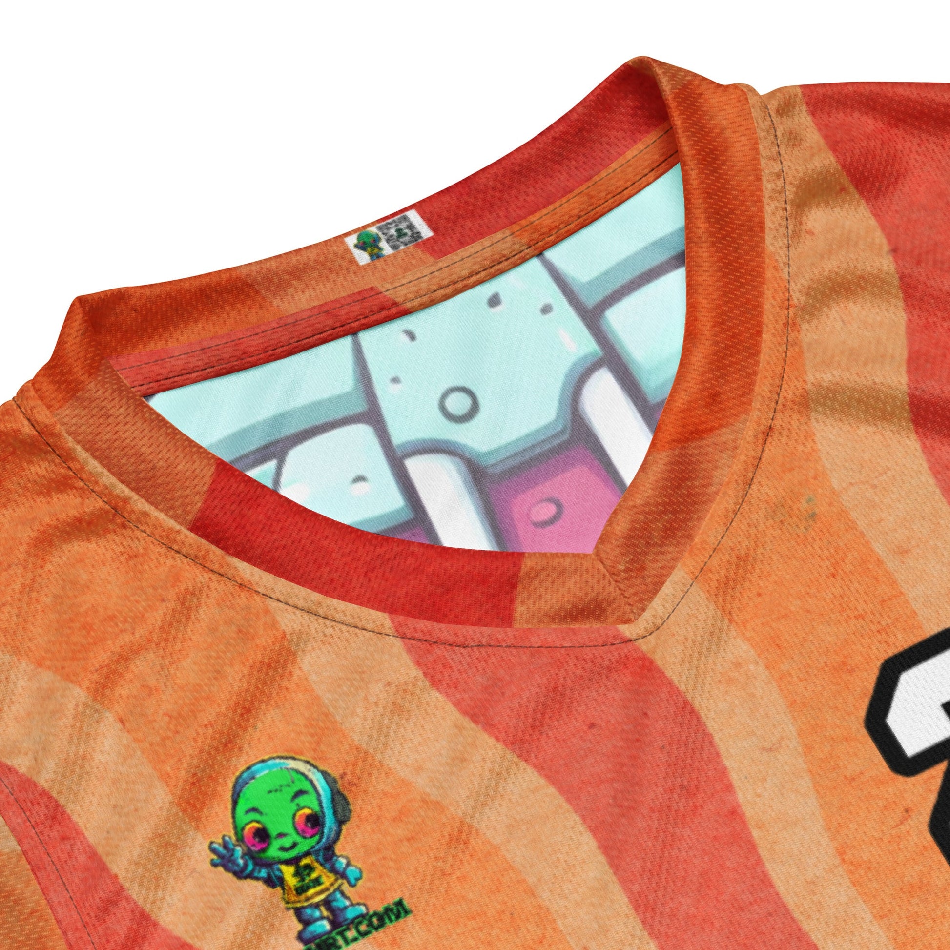 Gear Critter - Recycled unisex basketball jersey - Solar Flare Colorway - BBairt