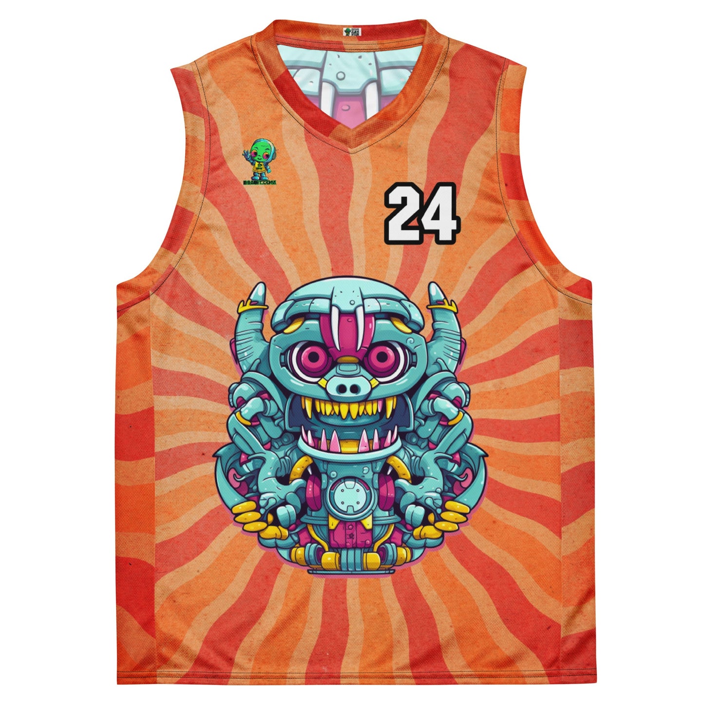 Gear Critter - Recycled unisex basketball jersey - Solar Flare Colorway - BBairt