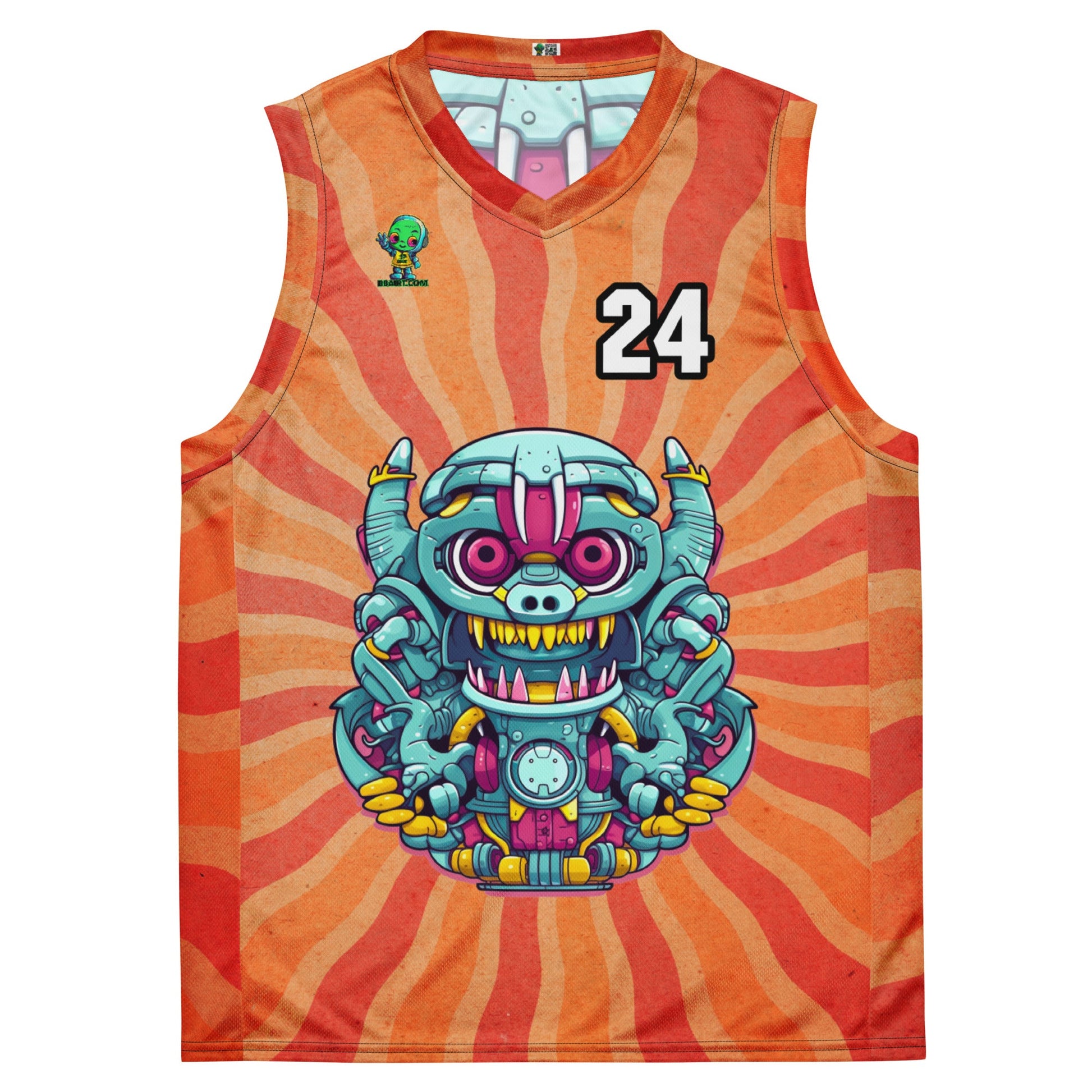 Gear Critter - Recycled unisex basketball jersey - Solar Flare Colorway - BBairt