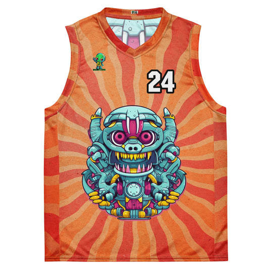 Gear Critter - Recycled unisex basketball jersey - Solar Flare Colorway - BBairt
