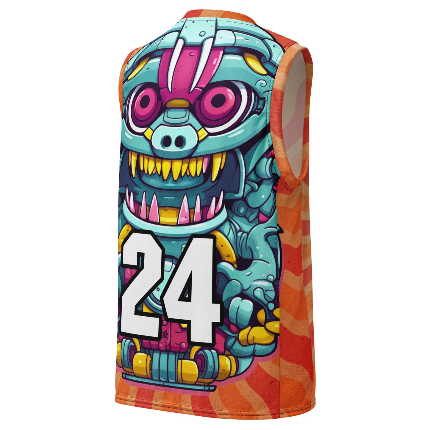 Gear Critter - Recycled unisex basketball jersey - Solar Flare Colorway - BBairt
