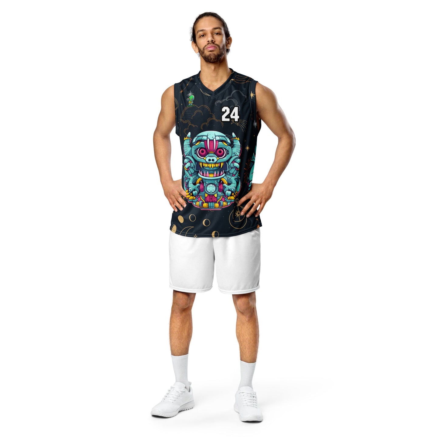Gear Critter - Recycled unisex basketball jersey - Starry Odyssey Colorway - BBairt