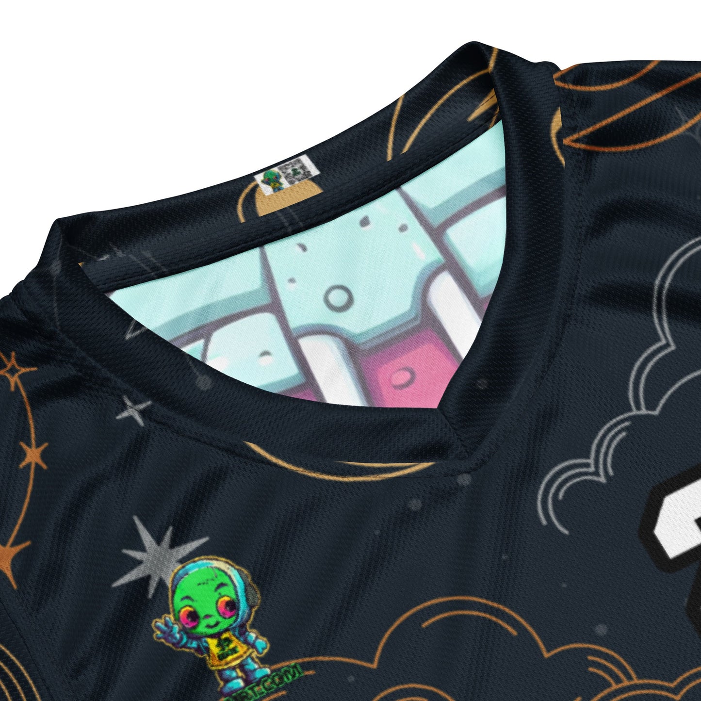 Gear Critter - Recycled unisex basketball jersey - Starry Odyssey Colorway - BBairt