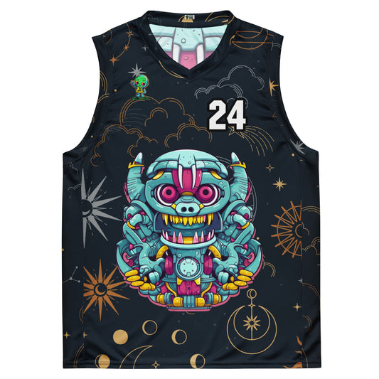 Gear Critter - Recycled unisex basketball jersey - Starry Odyssey Colorway - BBairt