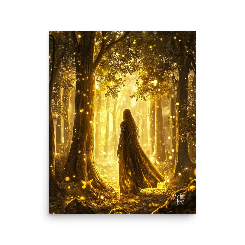 Golden Enchantment Photo Paper Poster - Mythic Jheyz Collection - BBairt