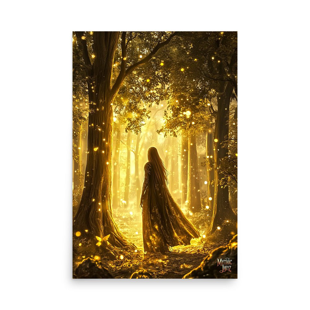 Golden Enchantment Photo Paper Poster - Mythic Jheyz Collection - BBairt