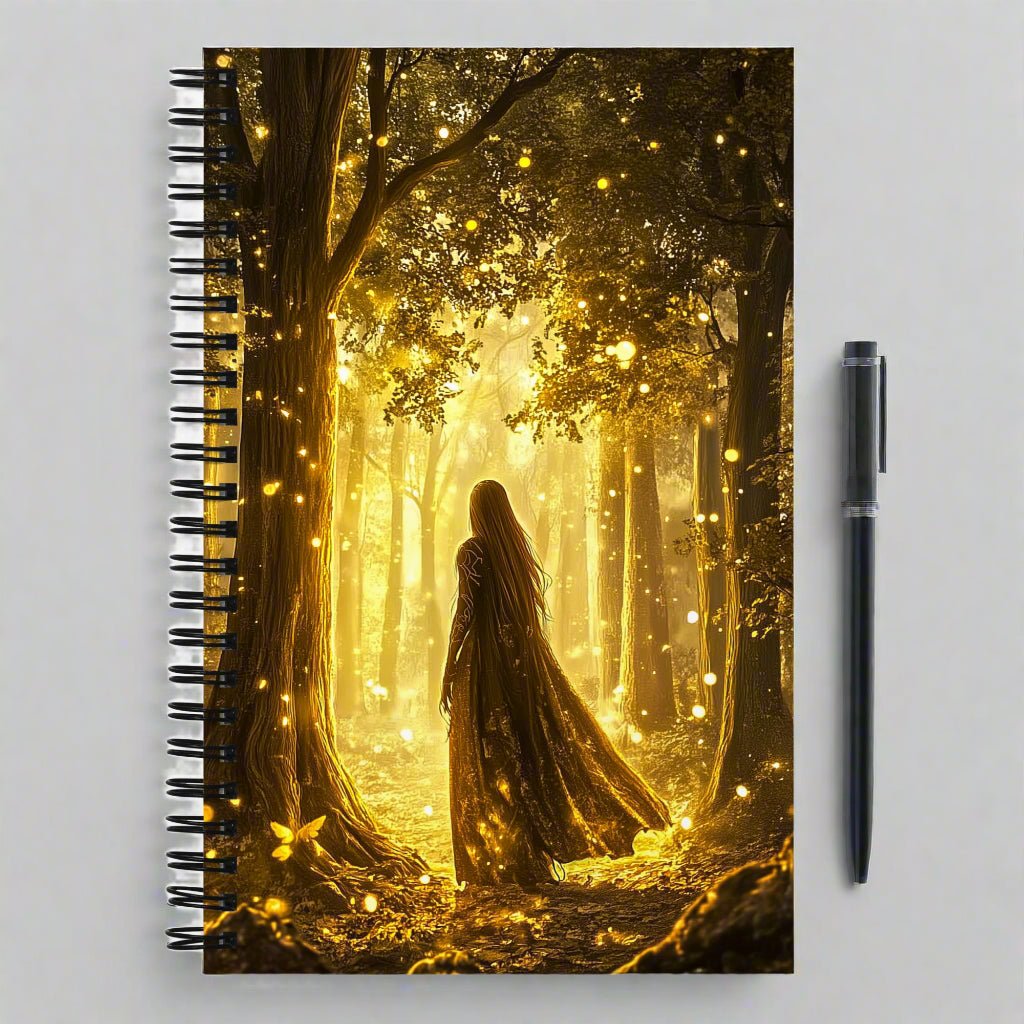Golden Enchantment Spiral Notebook - Mythic Jheyz Collection - BBairt